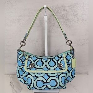 Coach 3D OP Art Groovy Poppy Shoulder Bag